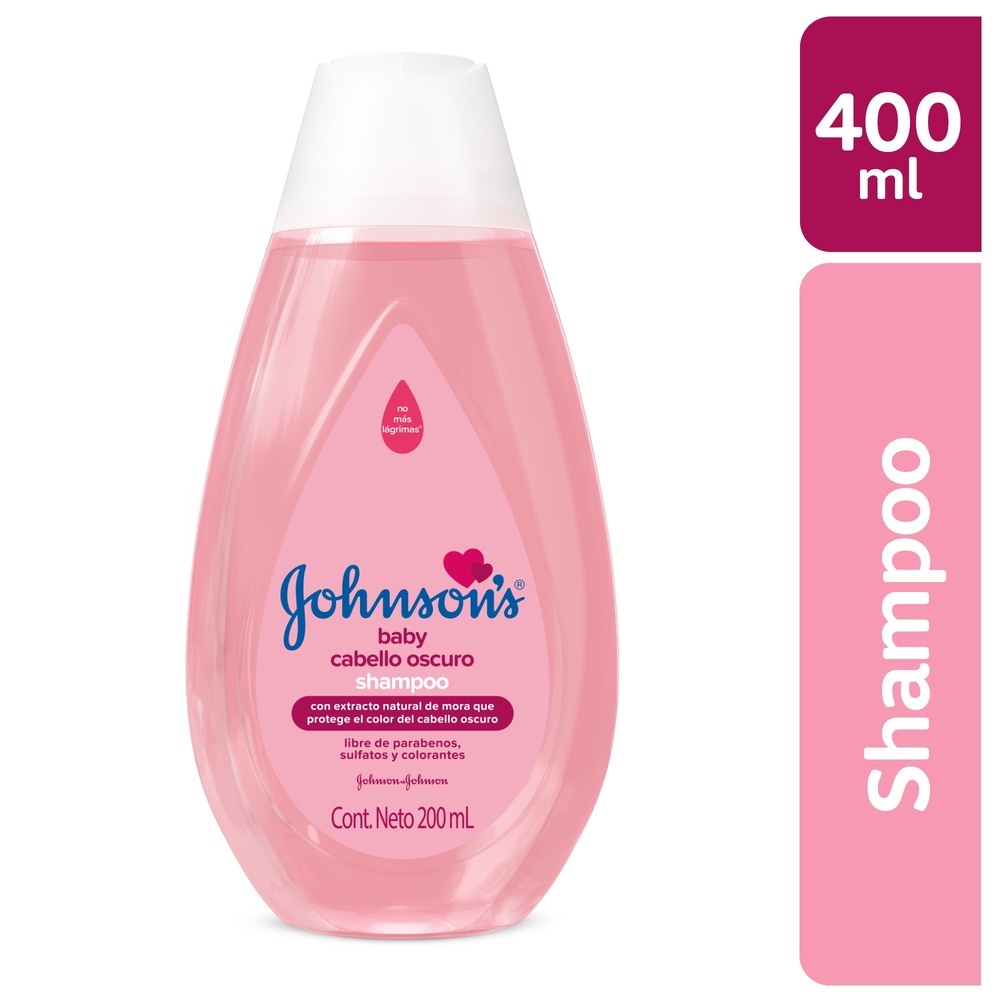 Johnson's Baby Shampoo para Cabello Oscuro 400 ml