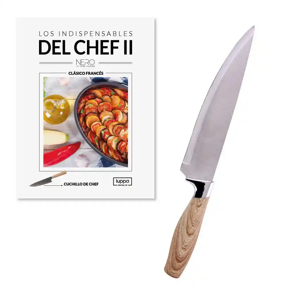 T3 Cuchillo Del Chef + Libro Luppa