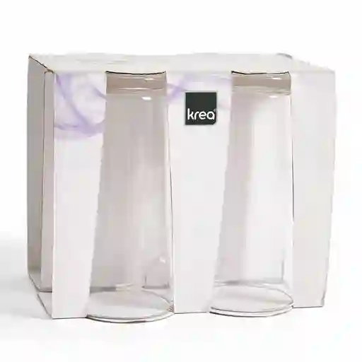 Krea Set Vasos Altos Lisos Básicos