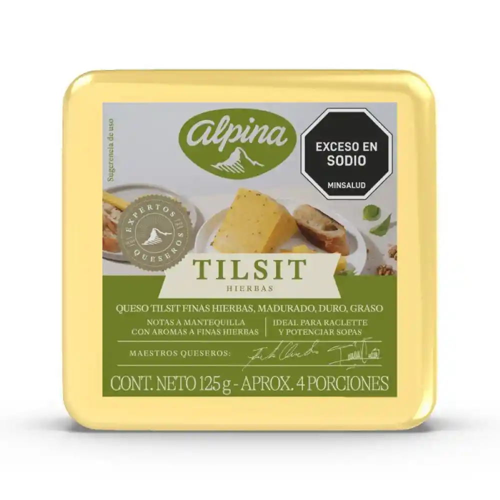 Queso Tilsit Alpina Finas Hierbas (125 Gr)