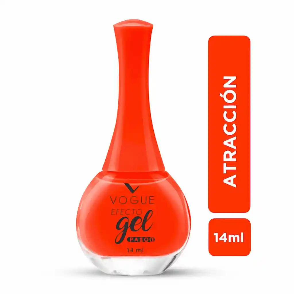 Vogue Esmalte Efecto Gel Atracción Rojo