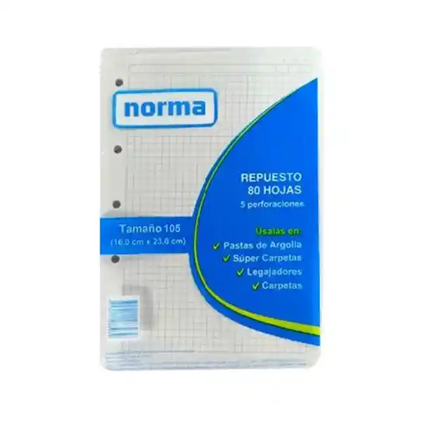 Norma Repuesto Para Folder Tamaño 105 
