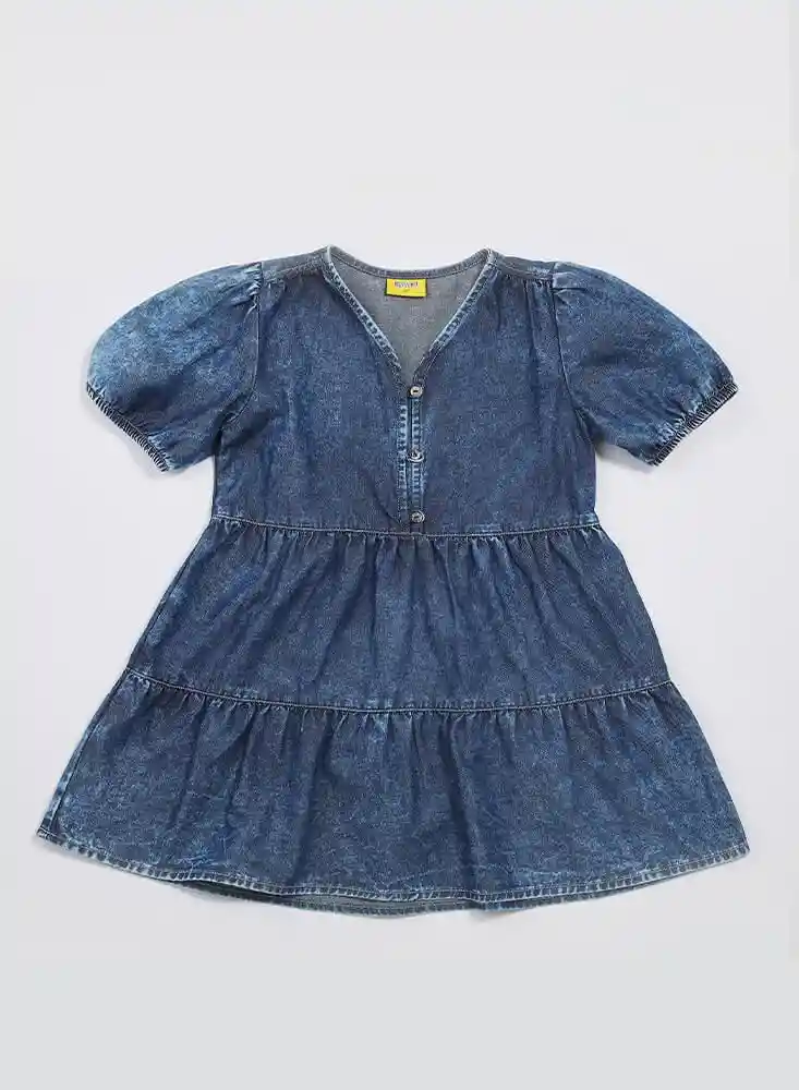 Vestido Mc 2t-azul Oscu