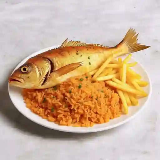 Mojarra frita plato especial
