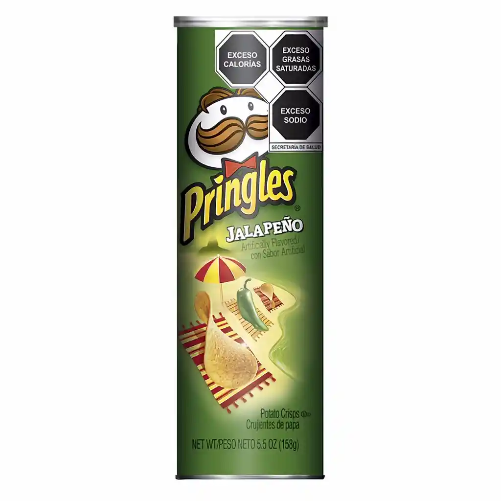 Papas Pringles Jalapeño 158 gr