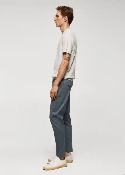 Pantalón Prato Índigo Talla 46 Hombre Mango