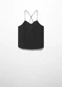 Blusa Lance Negro Talla 18 Teen Niñas Mango