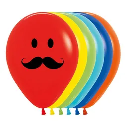 Sempertex Globo R-12 Carita Feliz Bigote