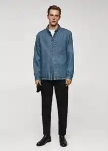 Sobrecamisa Blues Dirty Talla M Hombre Mango