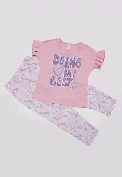 Pijama Rosado Talla 8 Bronzini