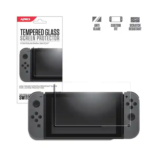 Kmd Protector de Pantalla Switch Oled de Vidrio Templado