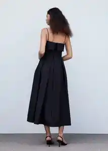 Vestido Nicola Negro Talla XL Mujer Mango