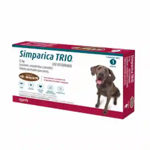 Simparica Antiparasitario Para Perro 40 - 60 Kg