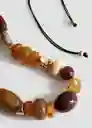 Collar Travis Marrón Talla 99 Mujer Mango