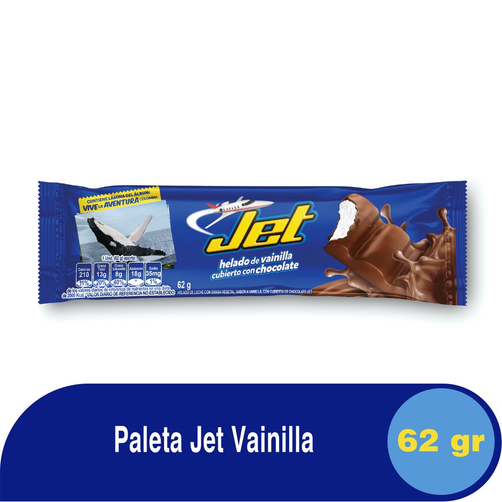 Jet Paleta de Vainilla 62 g