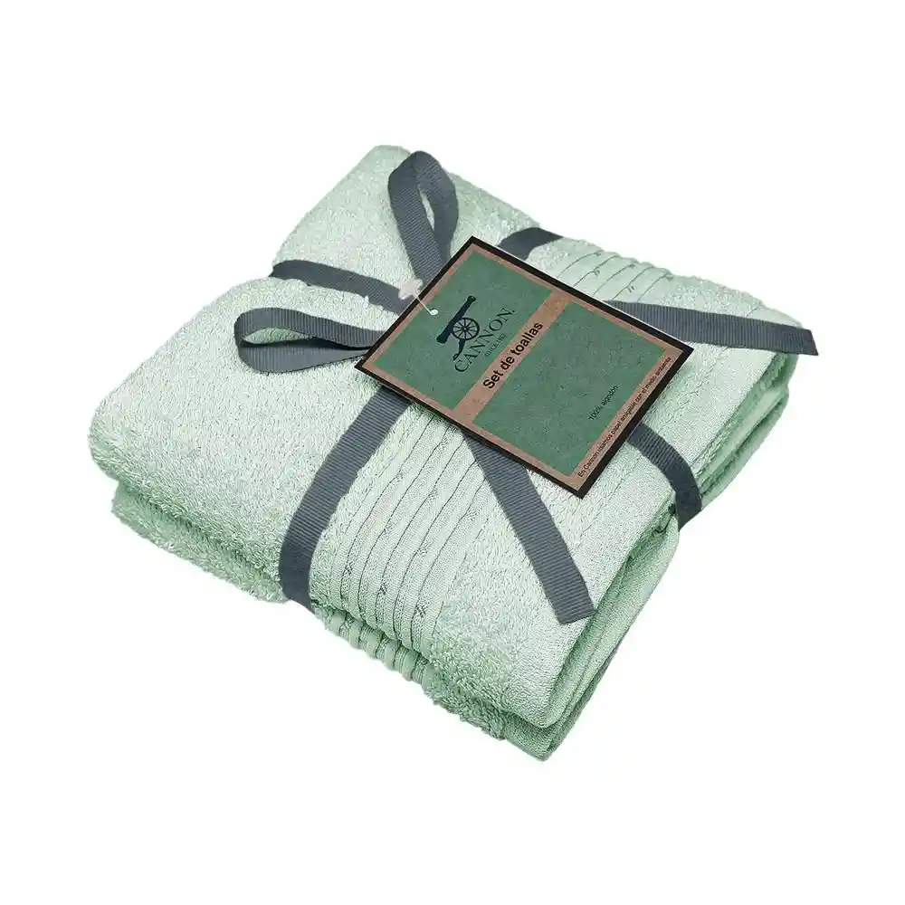 Setx2 Toallas 40x70 en 460gm² Mano-menta