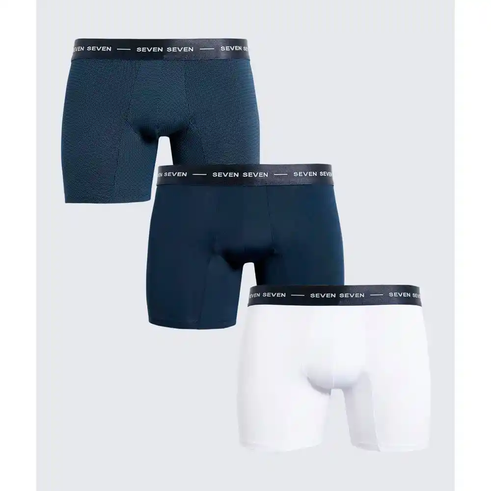Pantaloncillo Bóxer Medio 3 Un Hombre Seven Seven Talla Xl