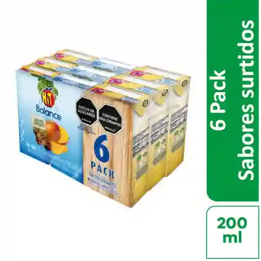 Jugo Hit Surtido Sin Azúcar X 6 Und (1000 Ml)