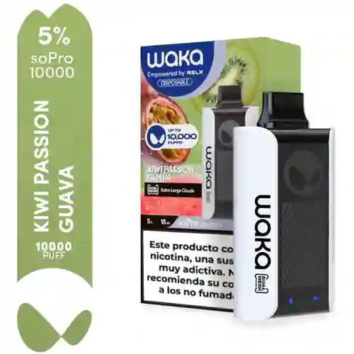 WAKA Vape SoPro 10.000 Kiwi Passion Guava 5% 10.000 Puffs