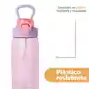 Botella de Plástico Rosa y Morado 780 mL Serie Miniso