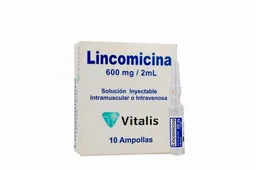 Vitalis Antibiótico en Solución Inyectable Intramuscular o Intravenosa