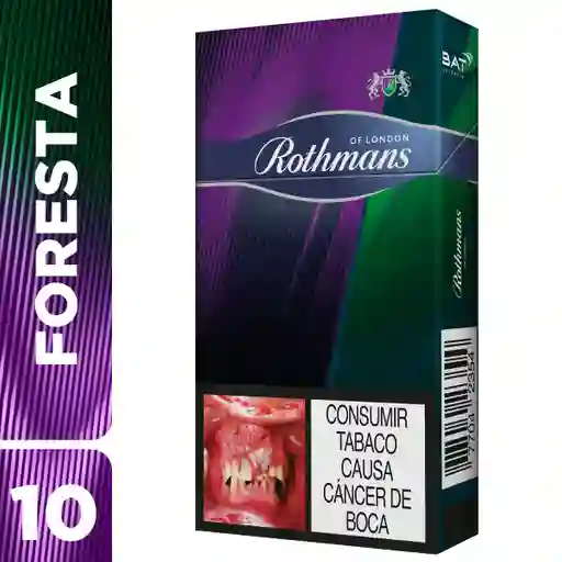 Cigarrillo Cartón De Rothmans Foresta 10