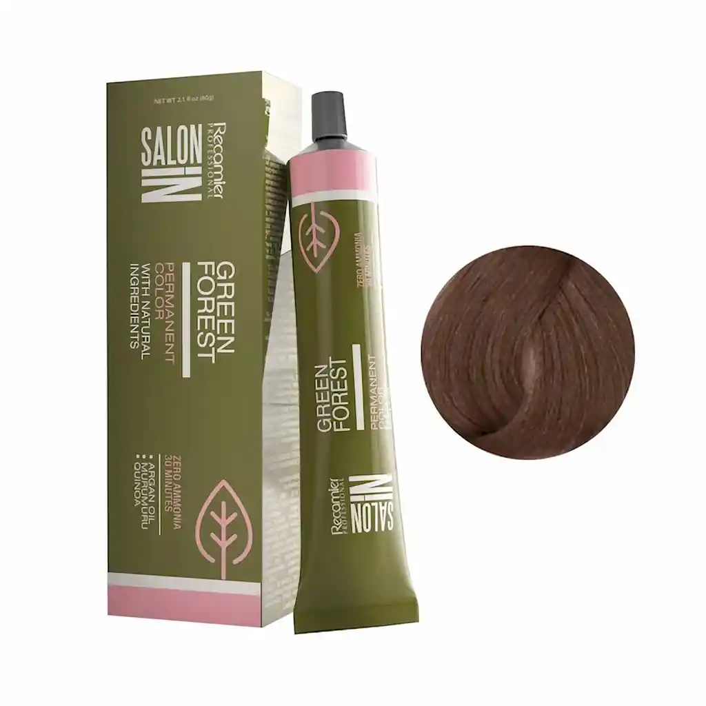 Green forest tinte rubio mediano natural n. 7.0 x 60gr