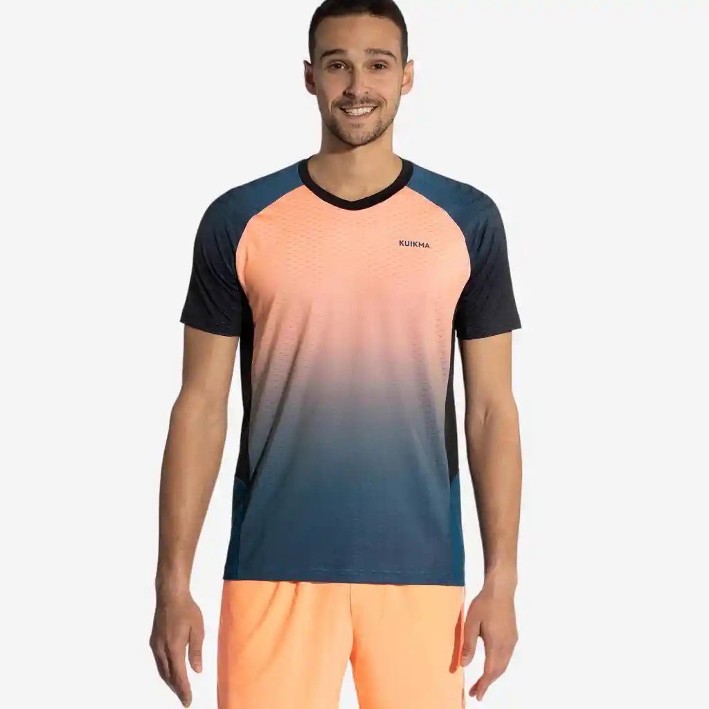 Camiseta de Pádel Para Hombre - Kuikma 900 Naranja/azul