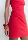 Vestido Knot Rojo Talla S Mujer Mango
