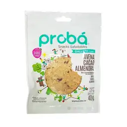 Probá Galleta Avena Cacao Almendra sin Azúcar