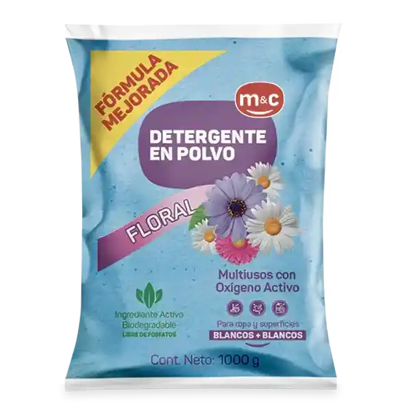 Detergente Polvo Multiusos Floral M&C