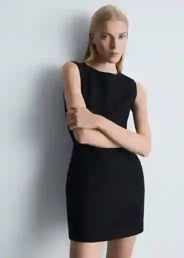 Vestido Salome Negro Talla L Mujer Mango