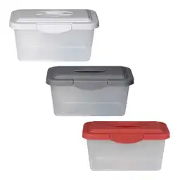 Krea Caja Organizadora Transparent Tapa Color 6 L