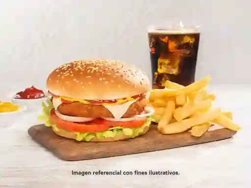 Hamburguesa de Pollo en Combo