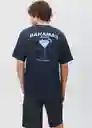 Camiseta Bahamas Navy Talla 21 Teen Niños Mango