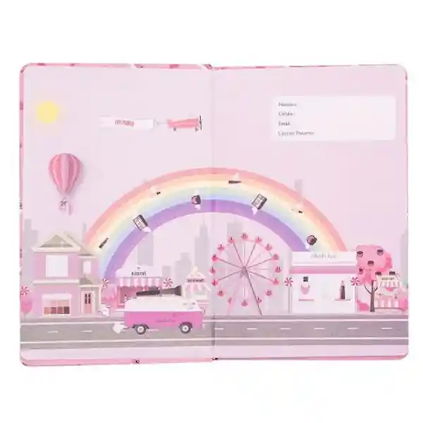 Blush-Bar Cuaderno/Agenda Rosado Blush-Bar