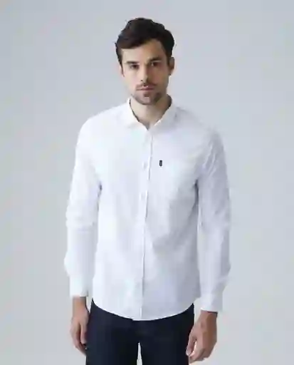 Camisa Carbon M/l Blanco Puro Claro Talla Xl Hombre Chevignon