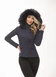 Chaqueta Para Mujer Azul Talla M