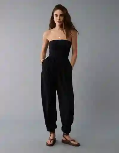 Enterizo Mujer Negro Talla: MEDIUM 8222001 American Eagle