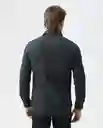 Camisa M/l Premium Negro Sombrío Ultraoscuro Talla Xxl Hombre Chevignon