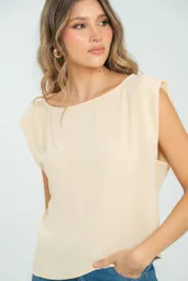 Blusa Jordana Color Beige Claro Talla M Ragged