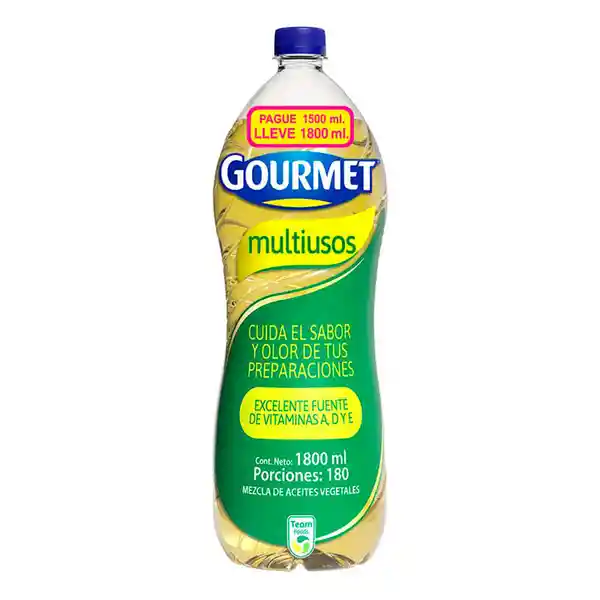 Gourmet Aceite Multiusos Pague 1500 Ml Lleve