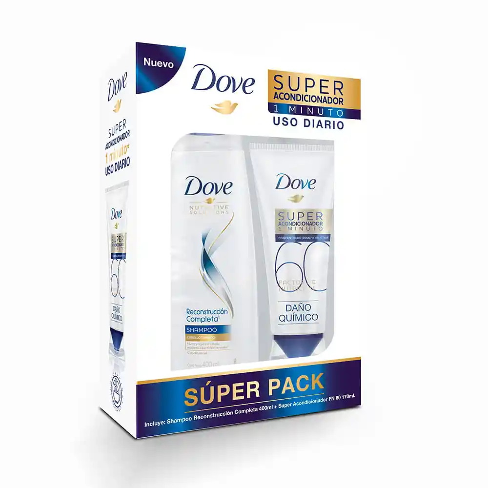 Dove Shampoo Reconstrucción Completa + Súper Acondicionador