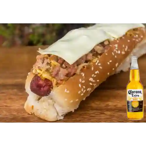 Combo Perro Especial + Corona 710 ml