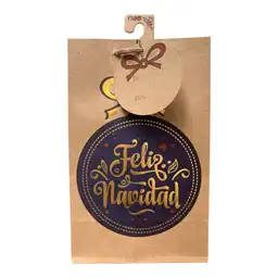 Bolsa Nico Navidad Kraft Peque�a