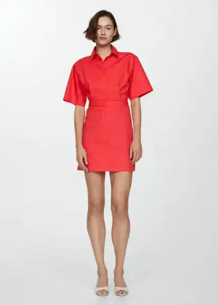 Vestido Cirilia Coral Talla XS Mujer Mango