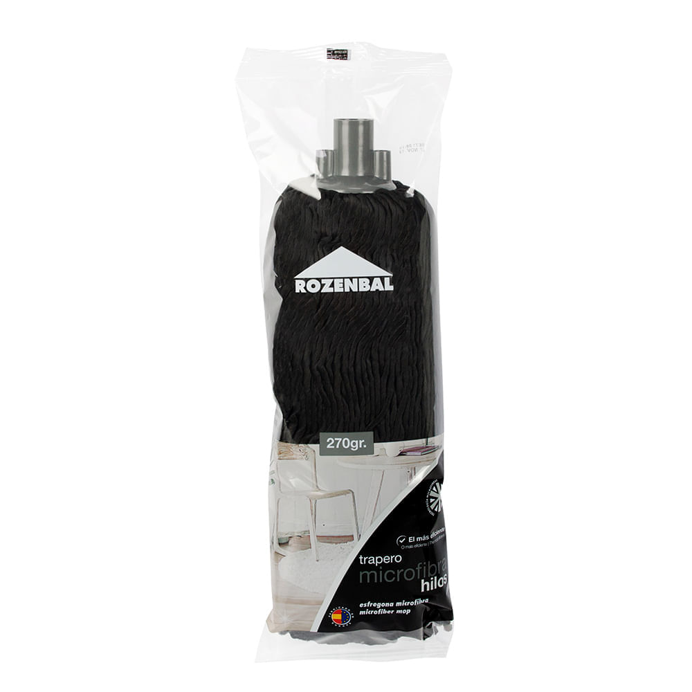 Rozenbal Trapero Repuesto Microfibra Hilo Negro 270 g