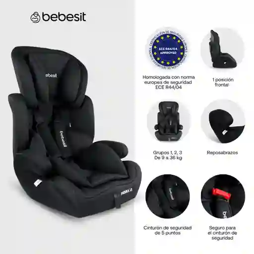 Suzuka Silla de Auto Luxe Black