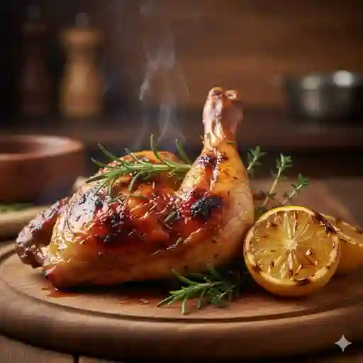 Cuarto de pollo asado