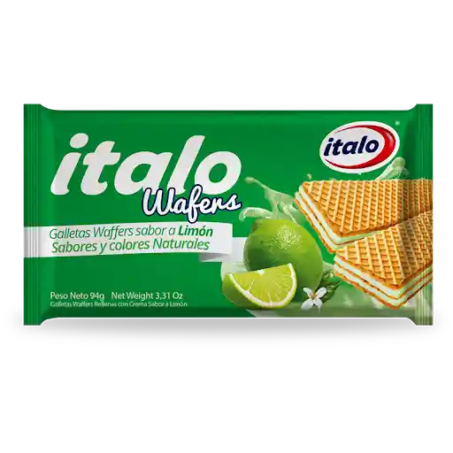 Italo Galleta Wafers Sabor A Limón